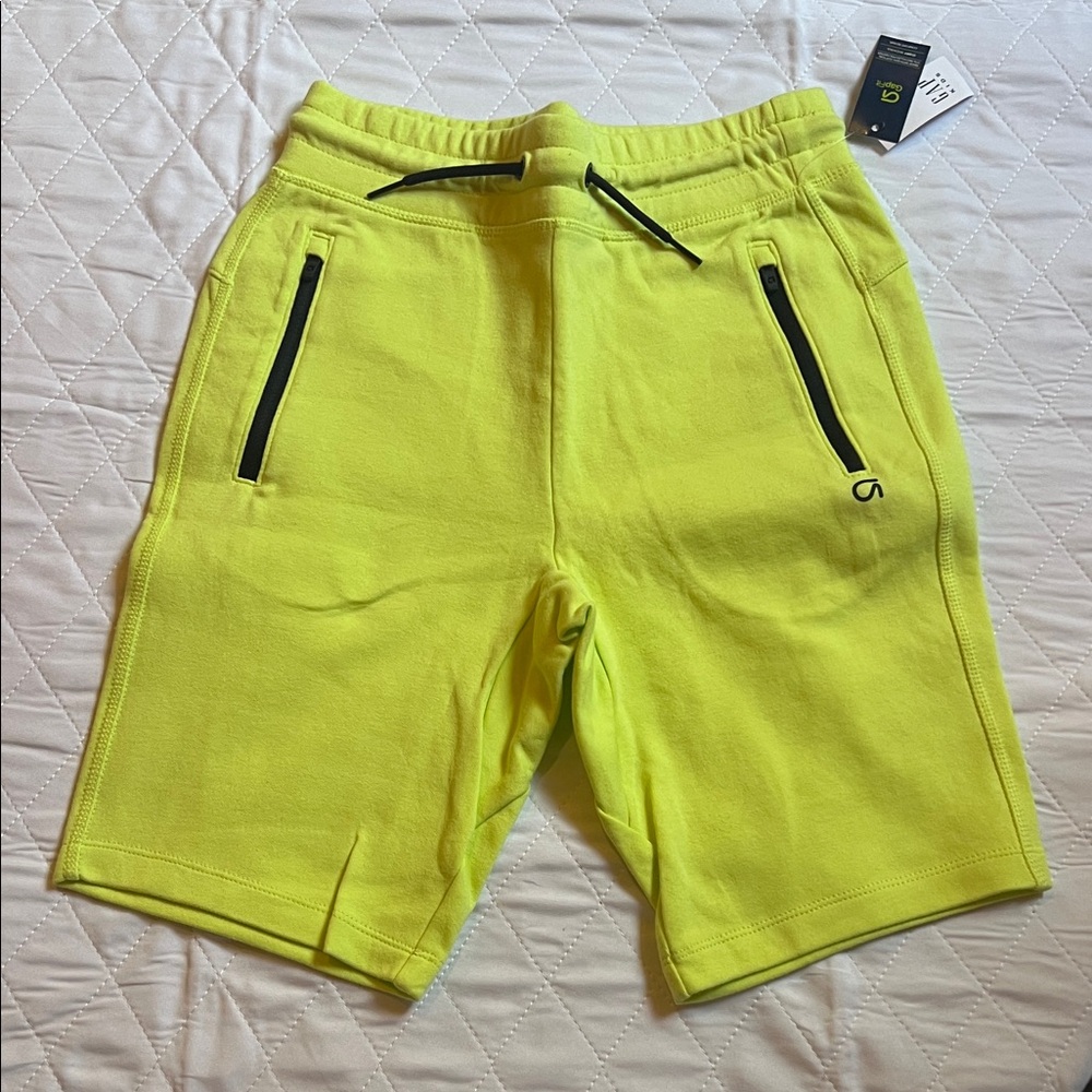 GAP Kids Neon Yellow, Black & Dark Gray  Shorts Trio - Picture 8 of 10